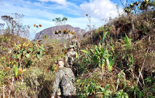 Exército Brasileiro realiza reconhecimento de fronteira no Pico da